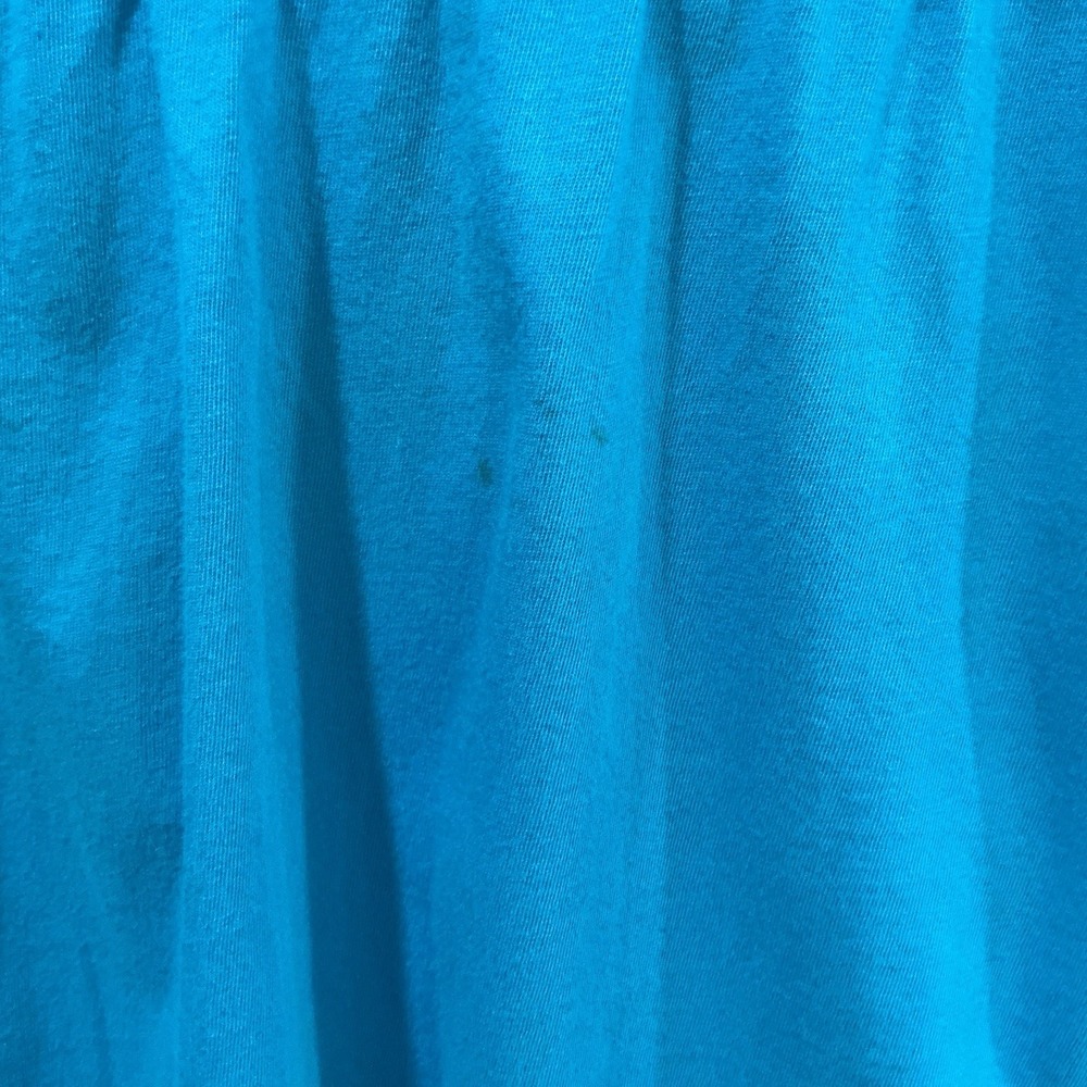 Ralph Lauren Polo Jeans Tank Shirt Womens Medium Blue Ruffle Pullover Sleeveless - Picture 3 of 5